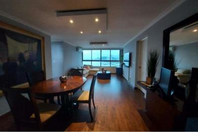 The apartment has: - 105 meters- furnished- 3 bedrooms, master bedroom with walkin closet and bathro