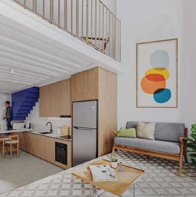 Venta de apartamentos de 1 recamara en edificio Casa Variedades, Casco Antiguo