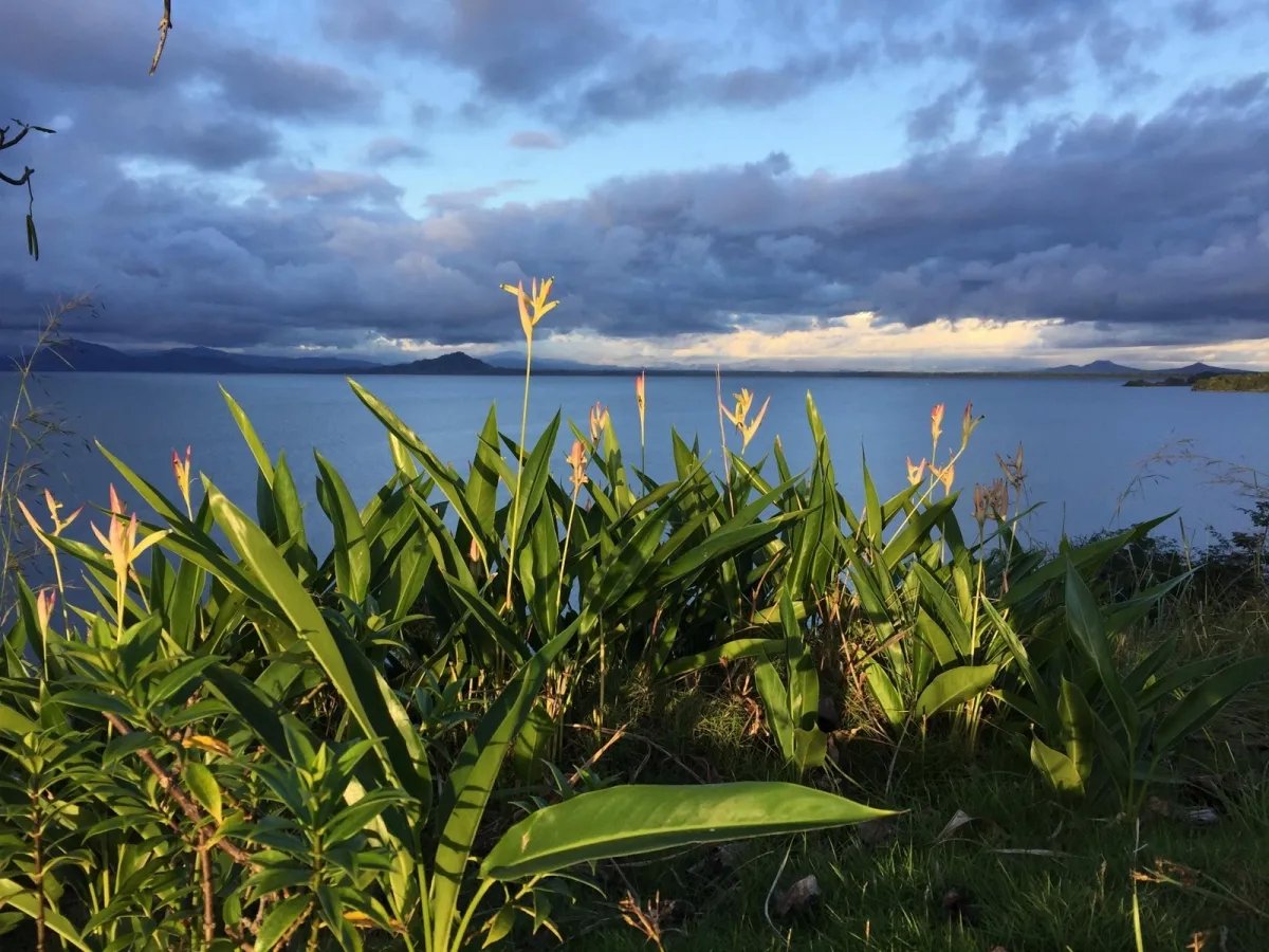 Maravillosas vistas al mar, la isla y la monta