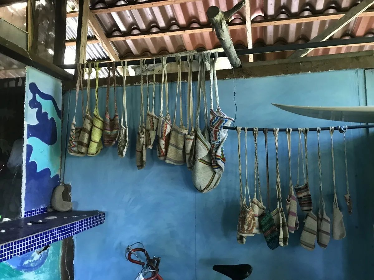 Ecological Hostal in Las Lajas with leafy fruit-tree garden