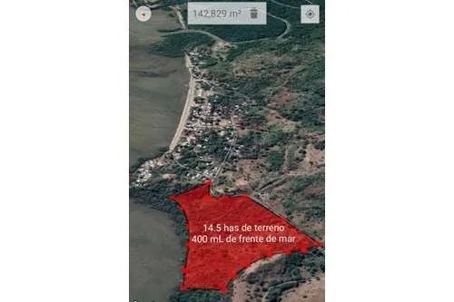 LAND FOR SALE IN PLAYA LEONA OF 14.5 HECTARES IN FRONT OF THE PACIFIC ...