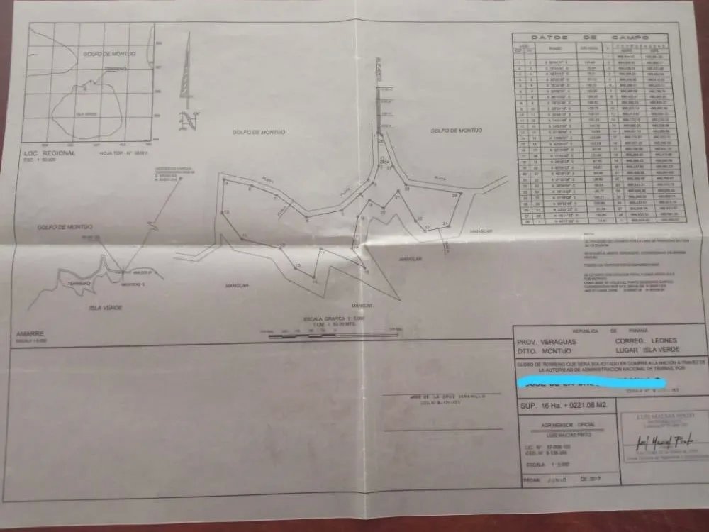 ISLAND OF 17 HECTARES FOR SALE IN VERAGUAS.