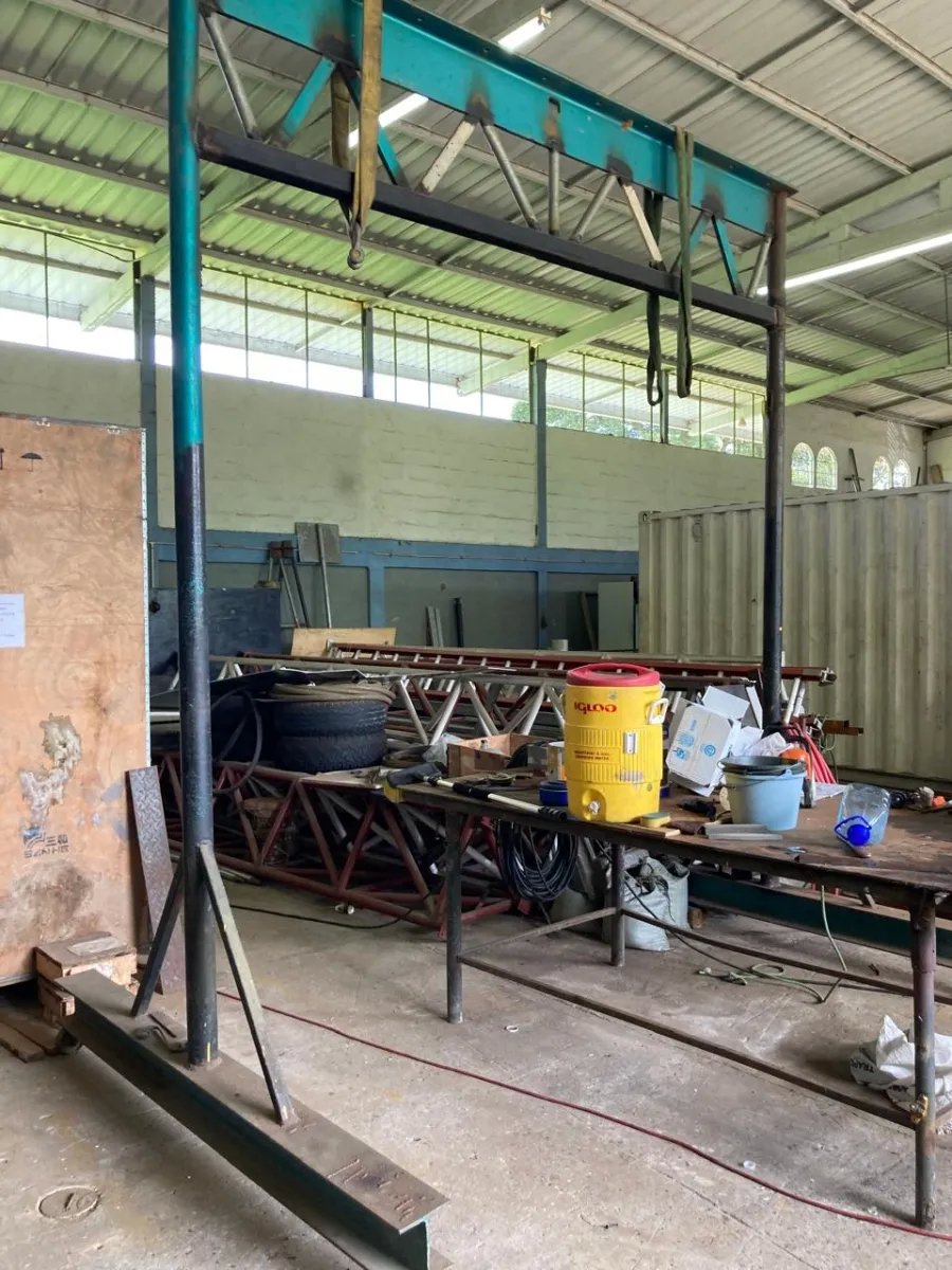 Huge workshop, offices and residential building on a large plot of land