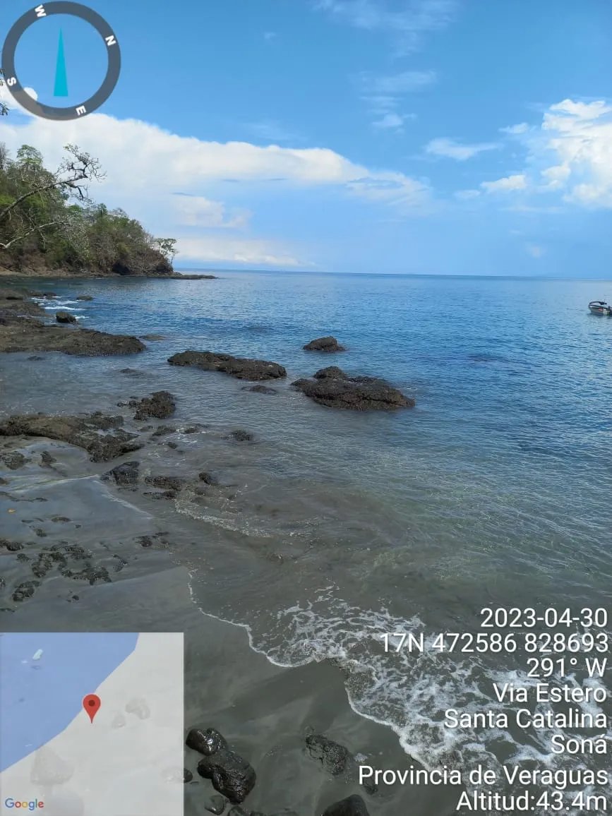 Propiedad en venta de casi 7 hectáreas (casi 17.29 acres), isla de cebaco, frente al mar. veraguas.