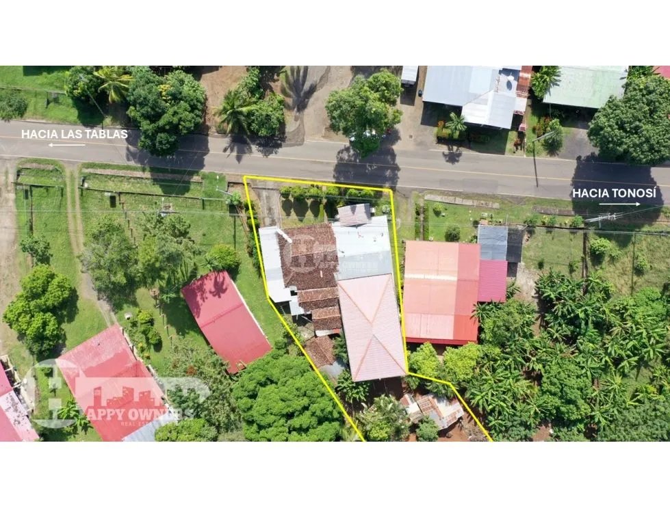 Venta de casa en las tablas, vía el carate.