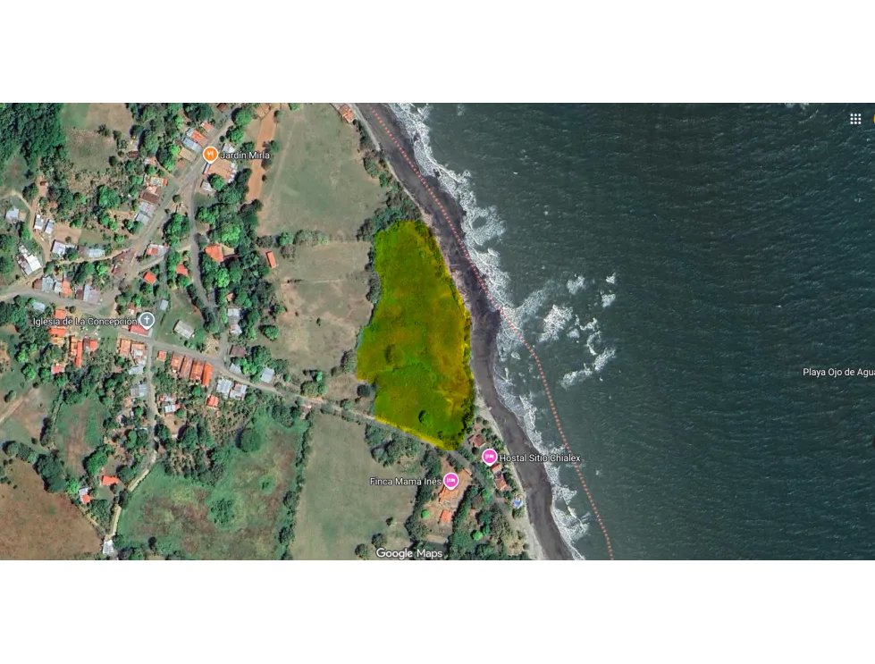 Terreno frente al mar en pocrí  20,575 m² con 200 m de playa