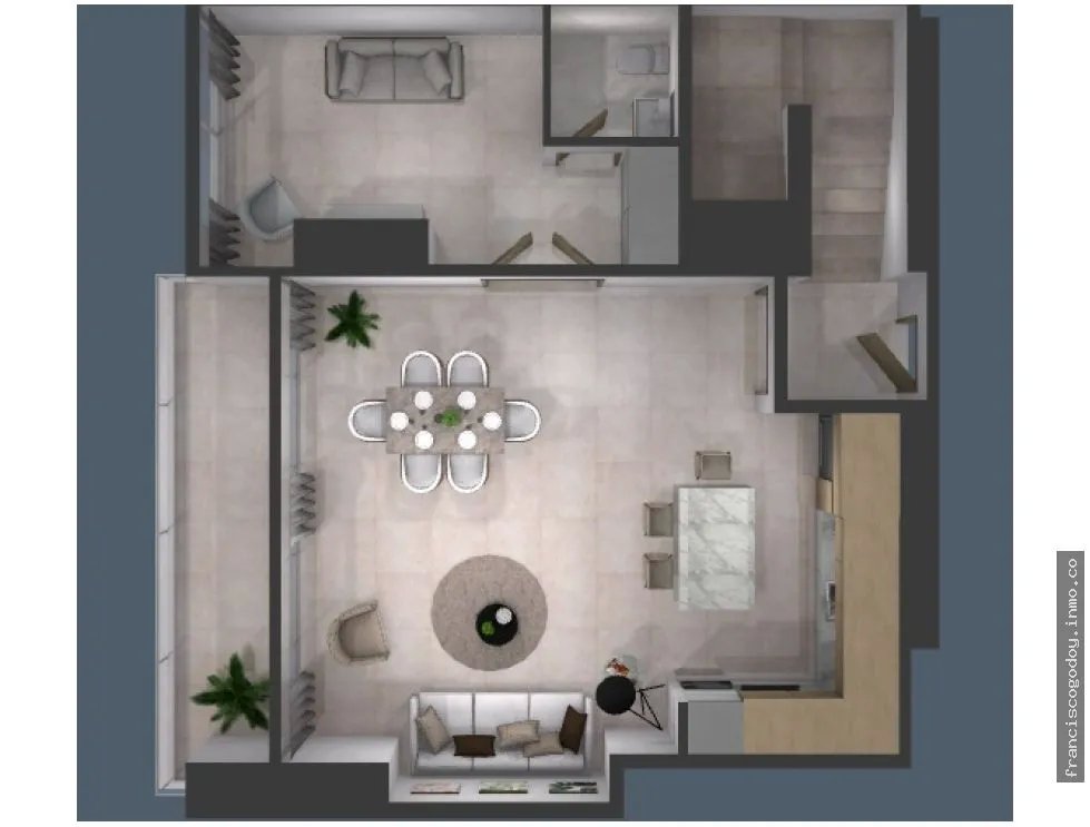 Venta de apartamento en santa maría