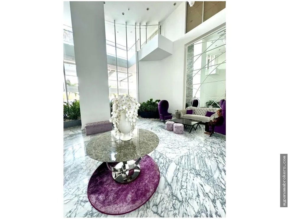 Venta de apatamento amoblado en ph rivage, ave. balboa