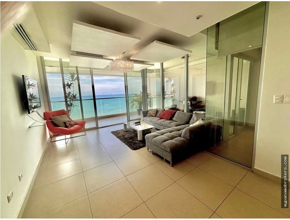 Venta de apatamento amoblado en ph rivage, ave. balboa