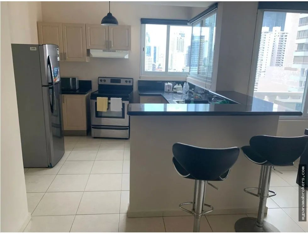 Venta de apartamento amoblado en ph vista del mar, av. balboa