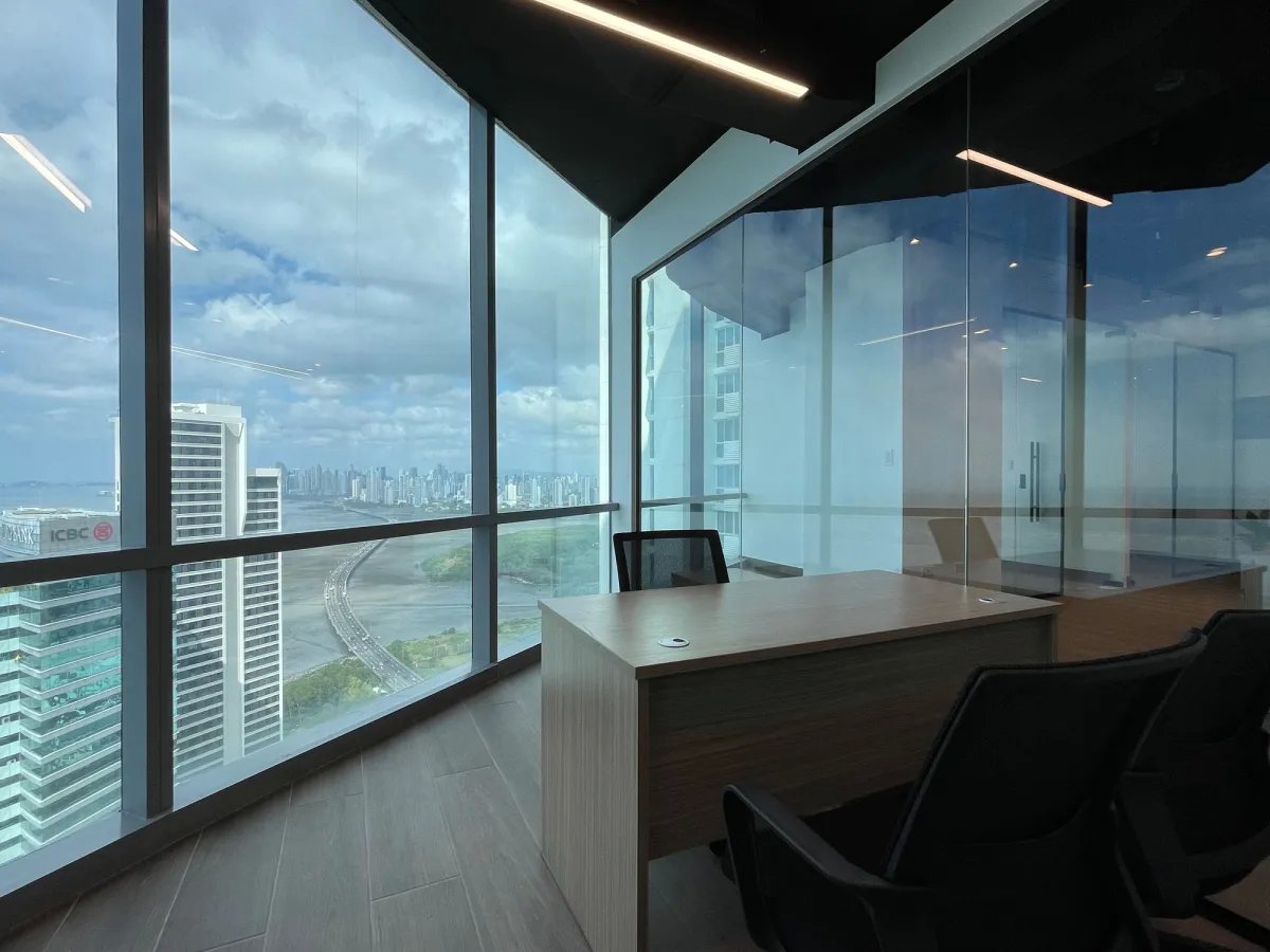 Oficina Amoblada de 138m² en Financial Park, Costa del Este  Corporativa Premium