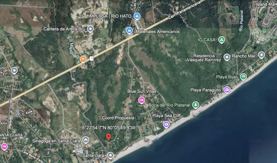 Venta de Terreno de Playa en Rio Hato 8,790 m2
