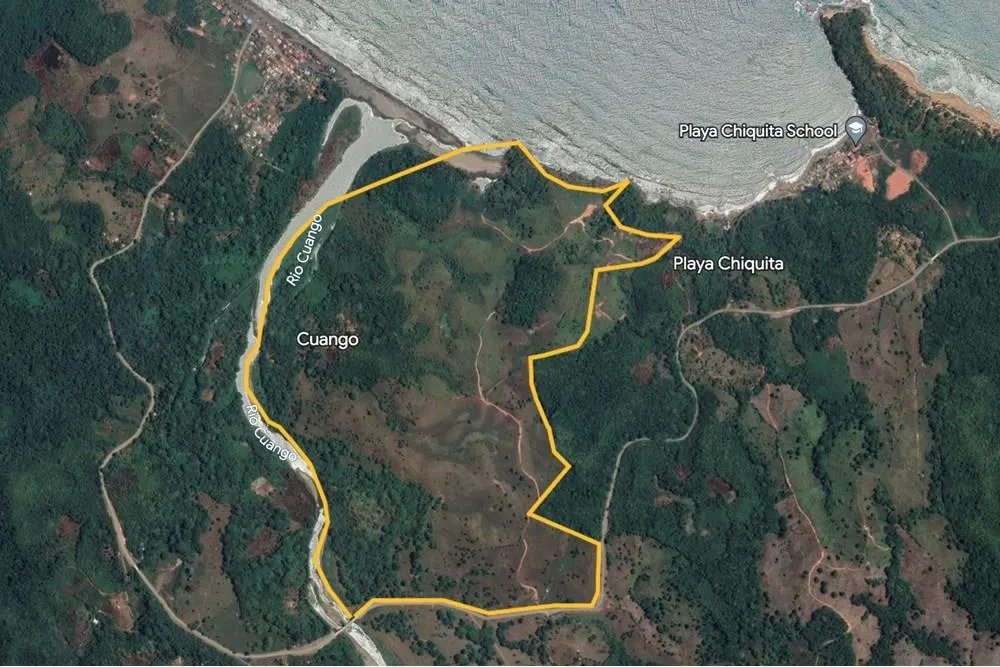 Venta de Terreno frente al Mar en Cuango, Colon