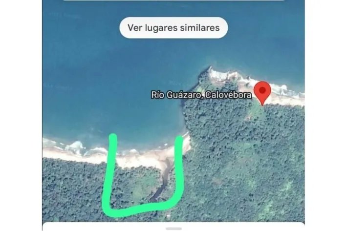4 HECTARES PROPERTY FOR SALE IN FRONT OF THE CARIBBEAN SEA, CALOVEBORA...