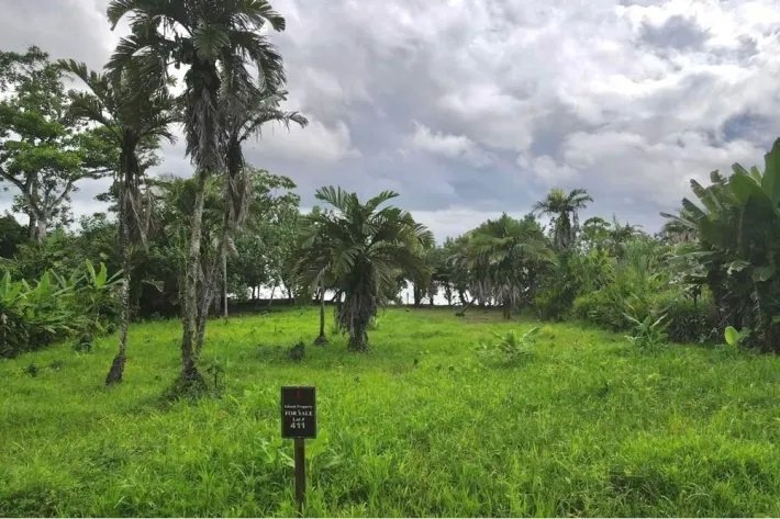 Venta de terreno frente al mar en Bocas del Toro Con servicios y Casa Club de 2299 m2