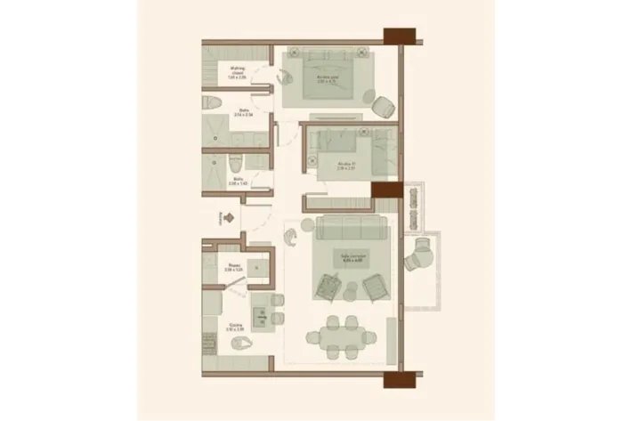Apartamento en venta en Santa María, Panamá
