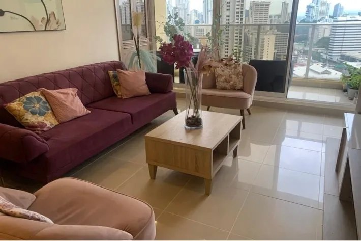 Alquiler de apartamento amoblado en PH Diana, Obarrio, Panamá