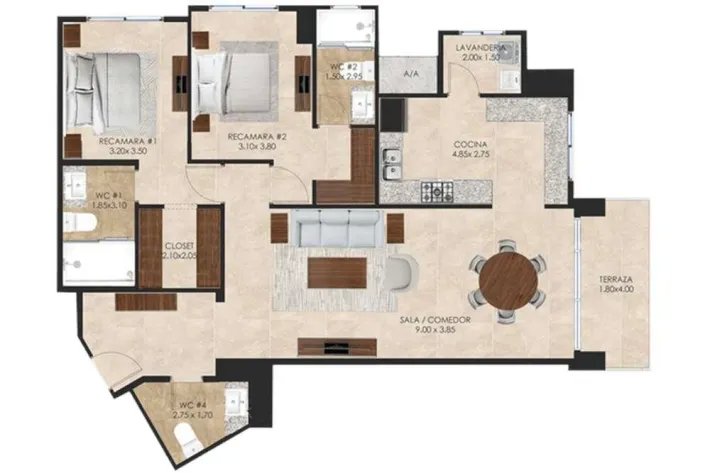 Venta de apartamento en Ocean House, Santa María
