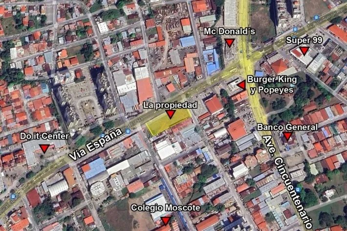 Prime land lot for sale in Rio Abajo (Vía España, in front of McDonald...