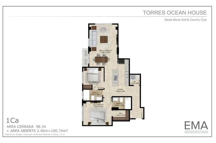 Venta de apartamento PH Ocean House, Santa María