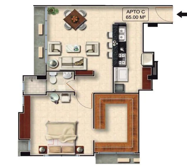 Venta de apartamento en PH Buona Vista, Carrasquilla