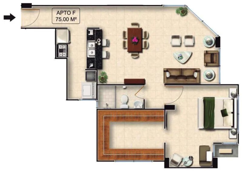 Venta de apartamento en PH Buona Vista, Carrasquilla