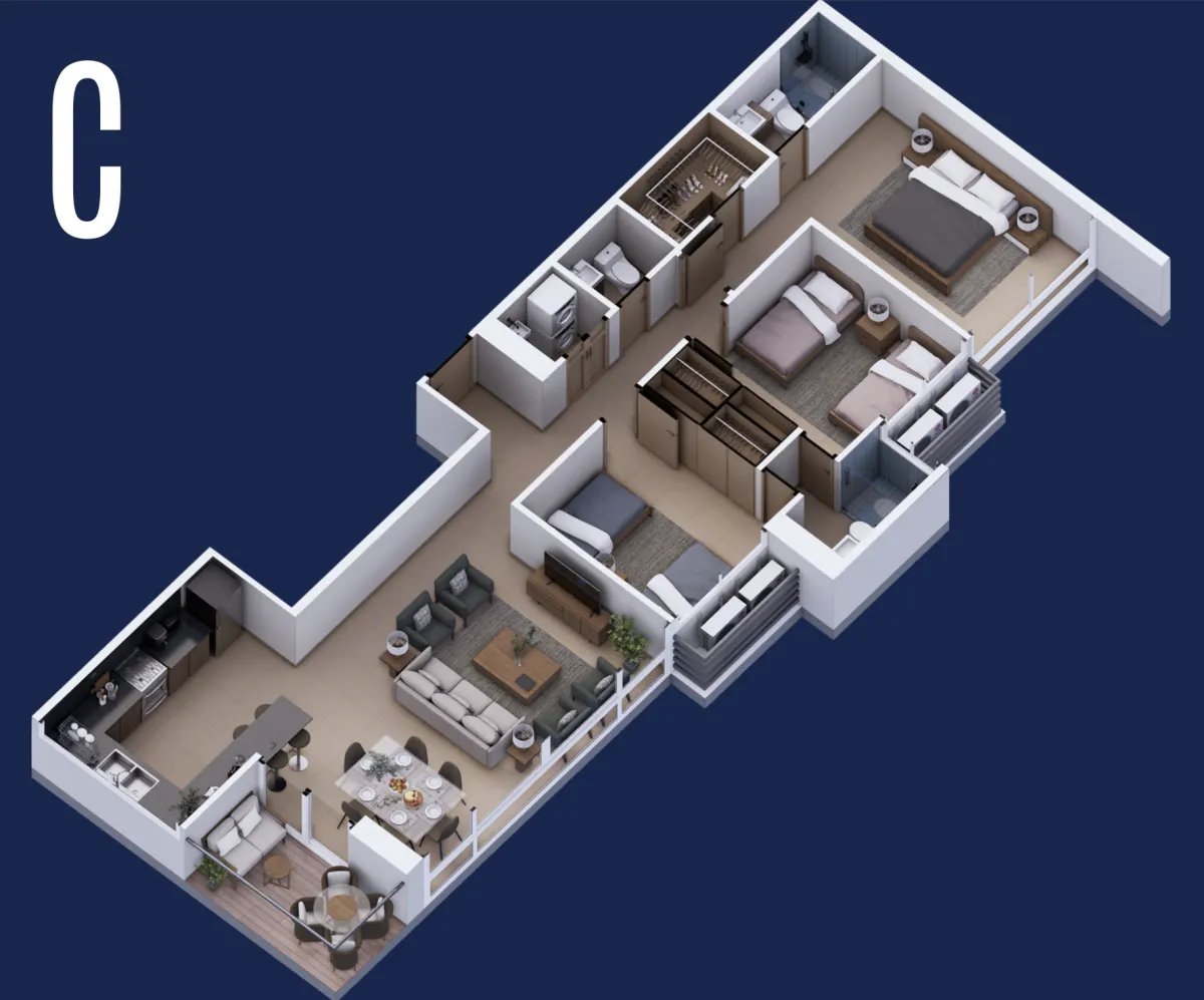 Venta de apartamento en PH ASÍS - modelo C