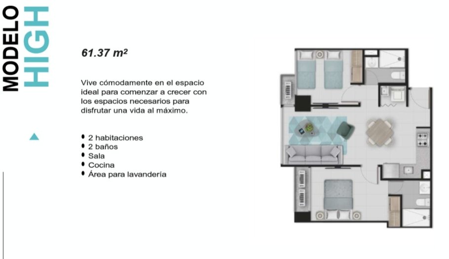 Apartamento en VíaArgentina