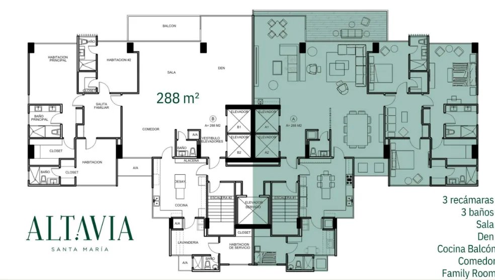 Apartment For Sale in Santa María