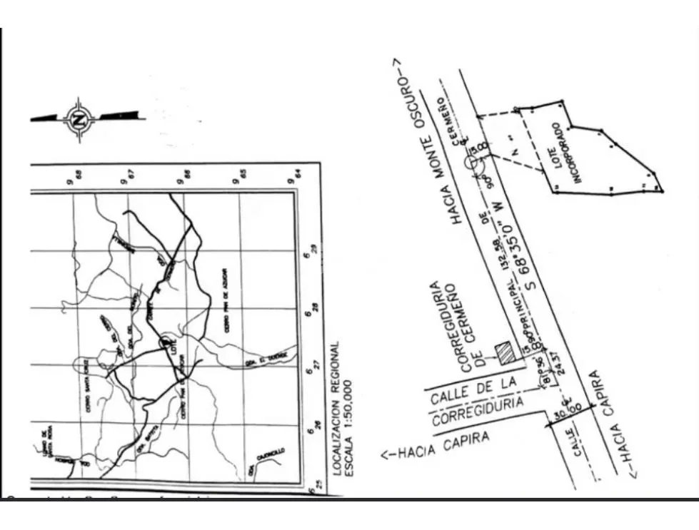 TERRENO / CAPIRA / CERMEÑO / 5200 M2 / 2 FINCAS / ARBOLES FRUTALES