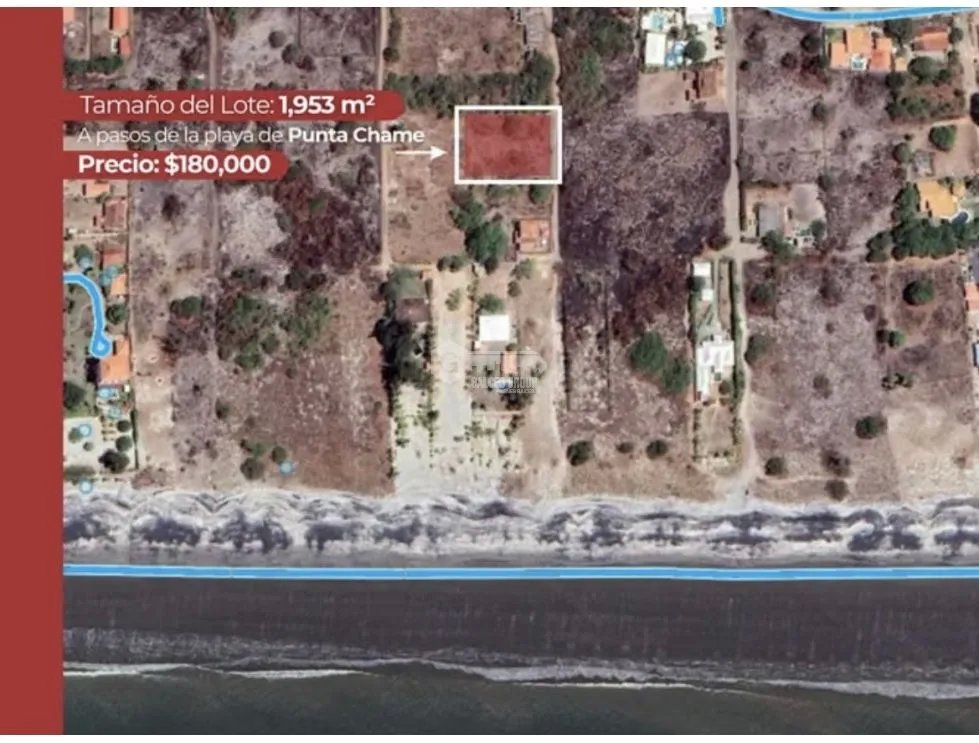 TERRENO / PUNTA CHAME / 1953 M2 / A PASOS DE LA PLAYA