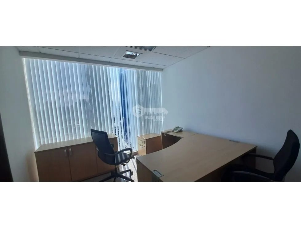 SE ALQUILA OFICINA EN CALLE 50 TORRE GLOBAL BANK DE 420M AMOBLADA