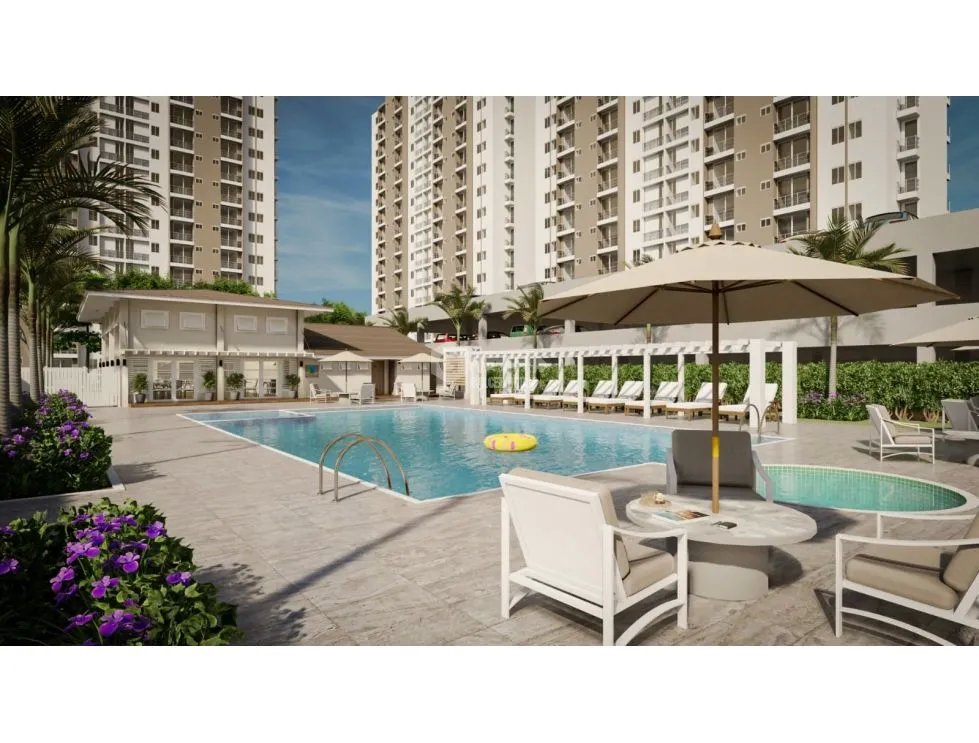 SE VENDE APARTAMENTO EN PH LOS PUEBLOS TOWER DE 2 HABITACION Y PISCINA