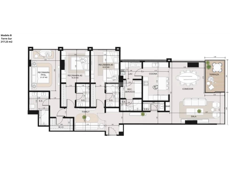 SANTA MARIA / PH ARENAS / APARTAMENTO EN PRE VENTA / ENTREGA 2029
