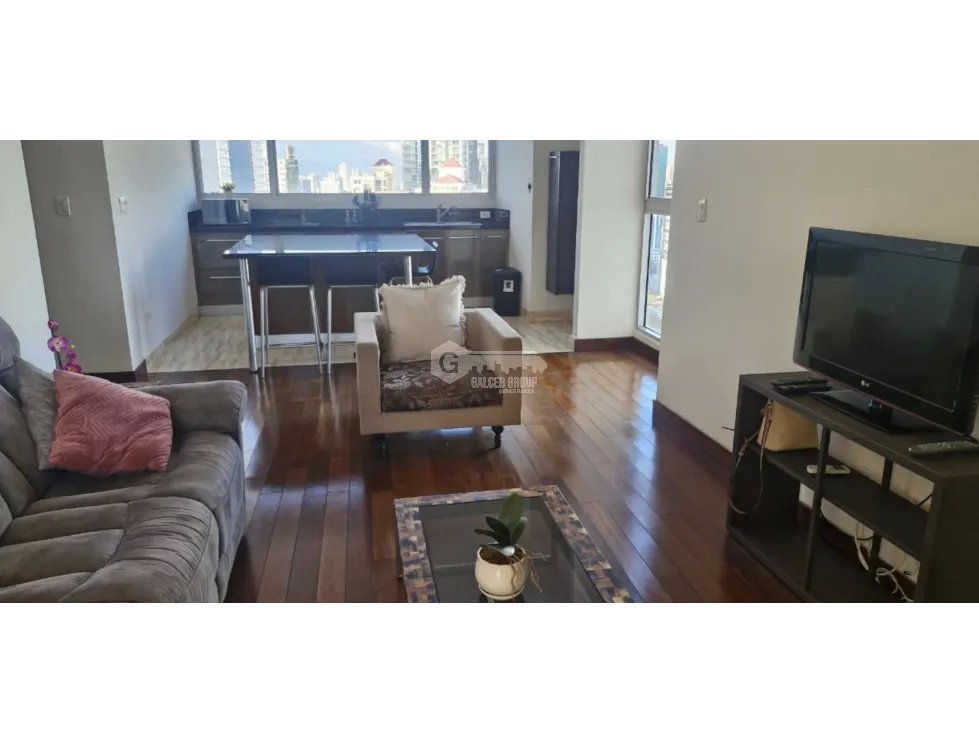 SE ALQUILA APARTAMENTO EN OBARRIO 110M 2 HABITACIONES BALCON Y OFICINA