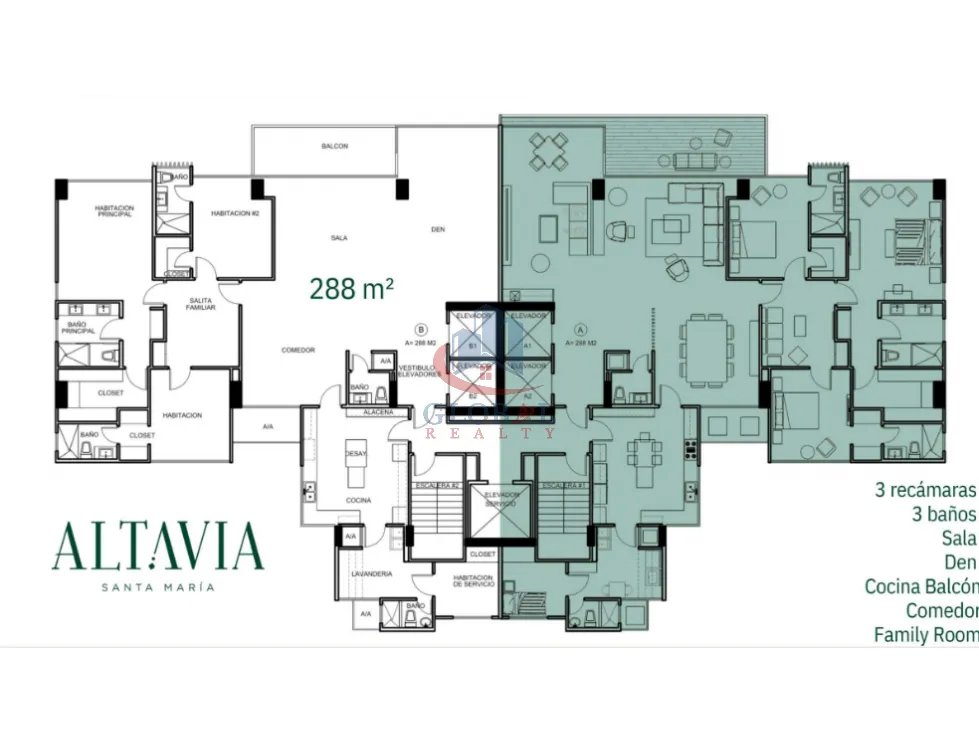 ¡Exclusivo Santuario de 288 m² y 576 m² en PH ALTAVIA!