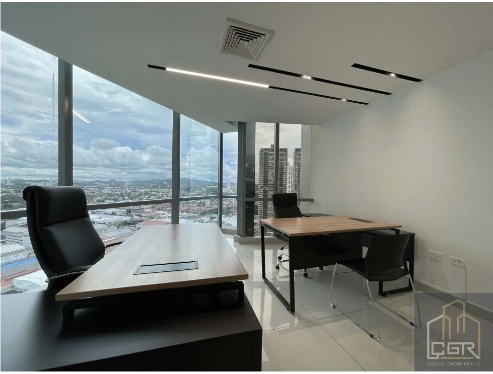 Alquiler de oficinas amobladas en Financial Park, Costa del este