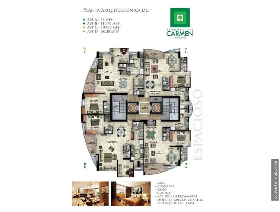 ALQUILO APARTAMENTO NUEVO L/B  2R EL CARMEN