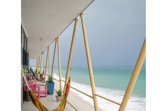 for rent beachfront apartment located in nueva gorgona, Panama o este