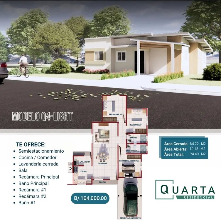Casa en Venta, Fourth en David Riviera