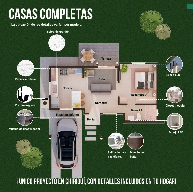 Casa en Venta, Fourth en David Riviera