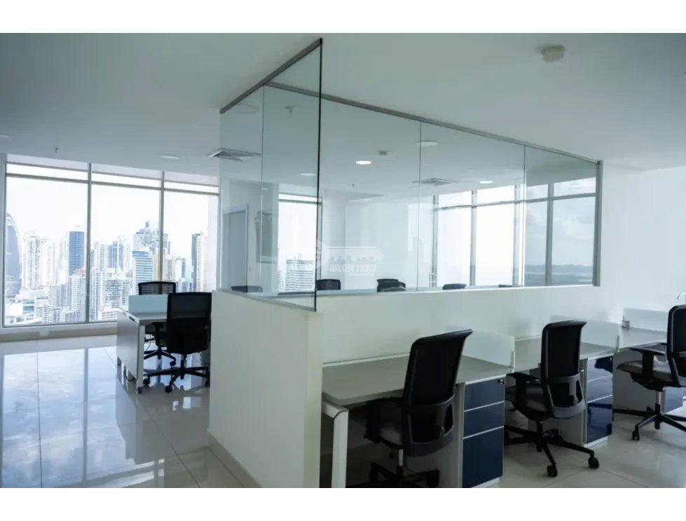 OFICINA / CALLE 50 / TORRE BICSA / 225M / DIVISIONES / AMOBLADA
