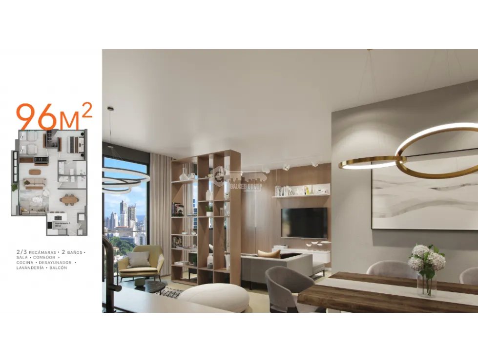 OBARRIO / PH AURA / 96 M / 3 HABITACION / BALCON / 1 PARKING / DEN