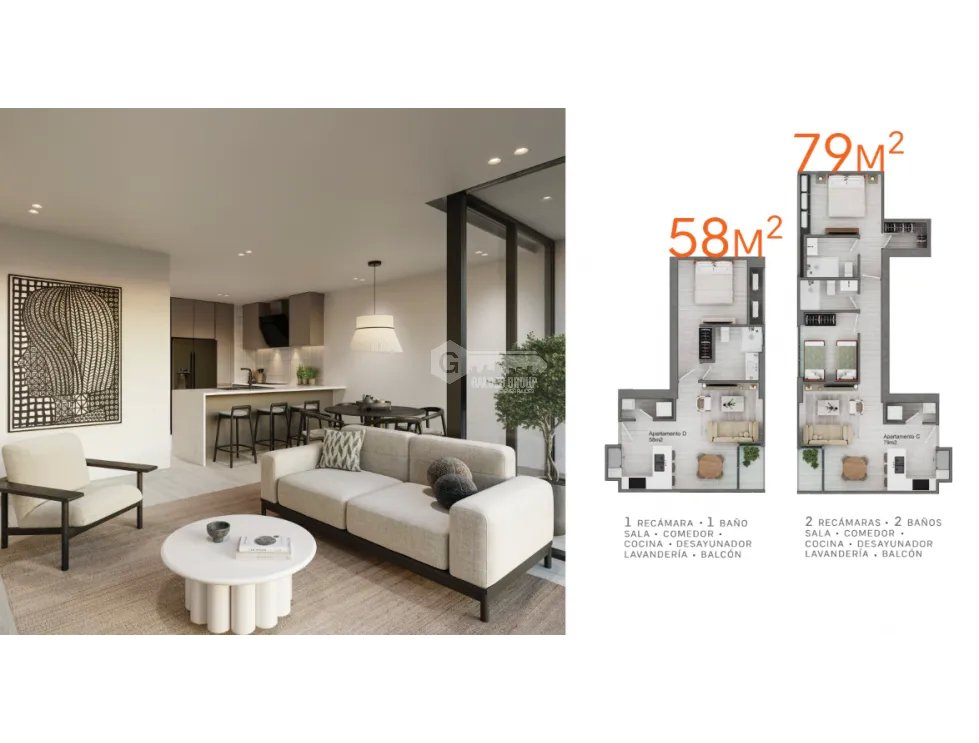OBARRIO / PH AURA / 79 M2 / 2 HABITACION / BALCON / 1 PARKING