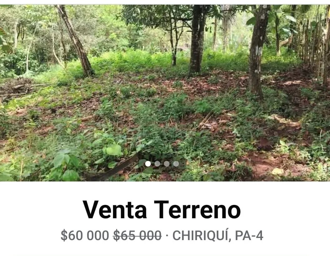 Terreno en venta en la Pita de Chiriqui