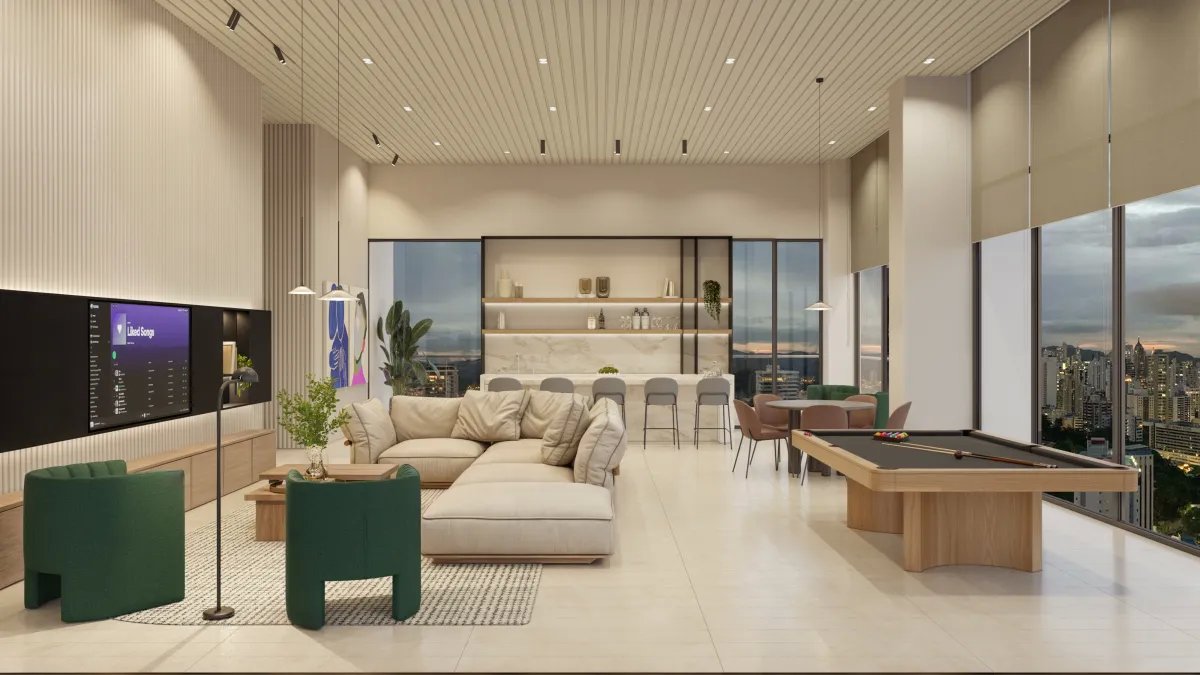 Costanera Aqua T200 in the North Wing, 121.5 m², 3 Bedrooms + Den, City View