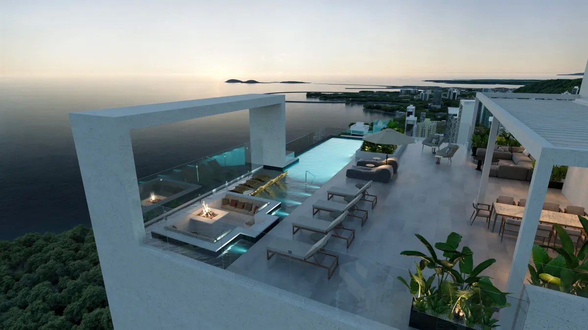 Costanera Aqua T200,3 Rec + Den, Vista al Mar o Ciudad, 142 m² a 166 m...