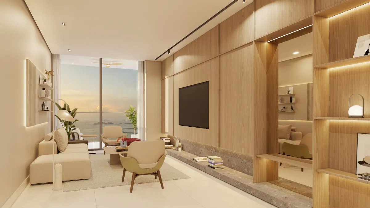 Costanera Aqua T200, North Wing, 85.5 m² to 90.7 m², 2 Bedrooms + Den, City View