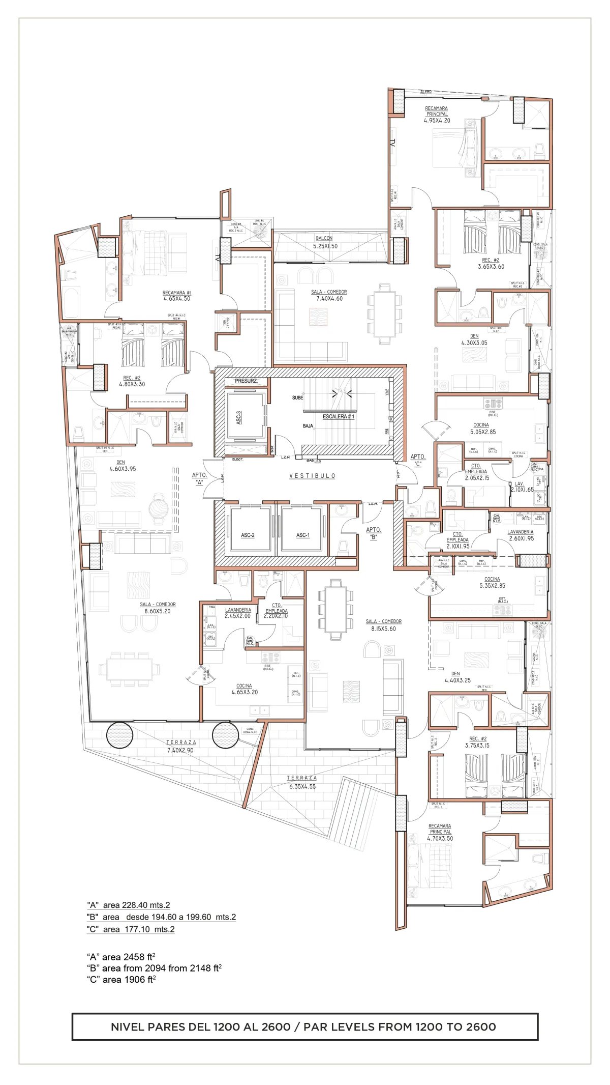 Experience Comfort and Elegance in this PH Deluxe Punta Paitilla Apartment, 199.60 m², $513,895, Spacious and Flexible