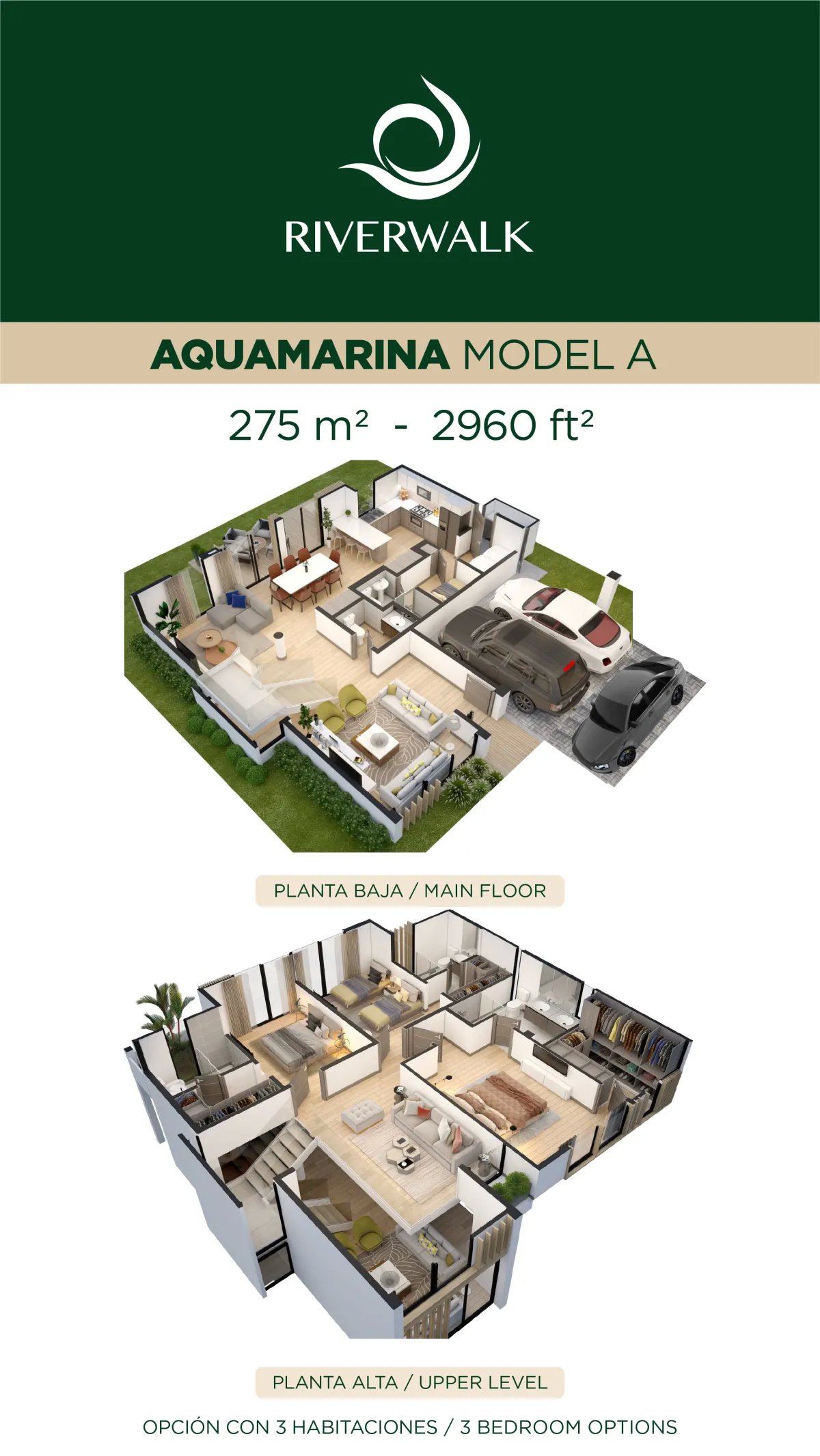 Villas de Lujo en Riverwalk – Green City Hasta 500 m² de Terreno